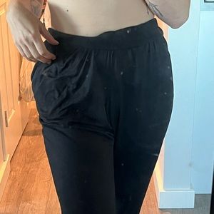 Garage black pencil leg sweatpants sz large oversized comfy pants